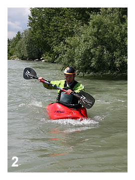 Kỹ thuật chèo thuyền kayak - Chèo đi thẳng