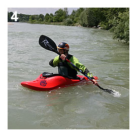 Kỹ thuật chèo thuyền kayak - Chèo quay ngang hoặc quay vòng lại