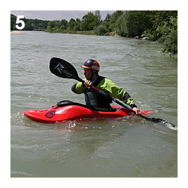 Kỹ thuật chèo thuyền kayak - Chèo quay ngang hoặc quay vòng lại