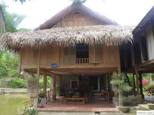 The traditional Thai stilt-houses
